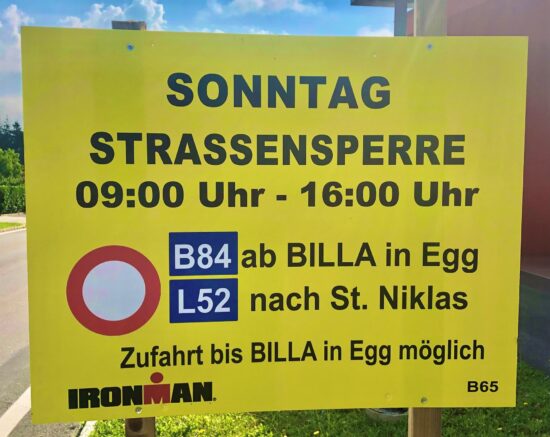 Ironman Strassentafel